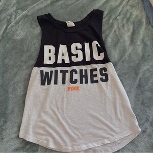 PINK Victoria's Secret Basic Witches Muscle Tee